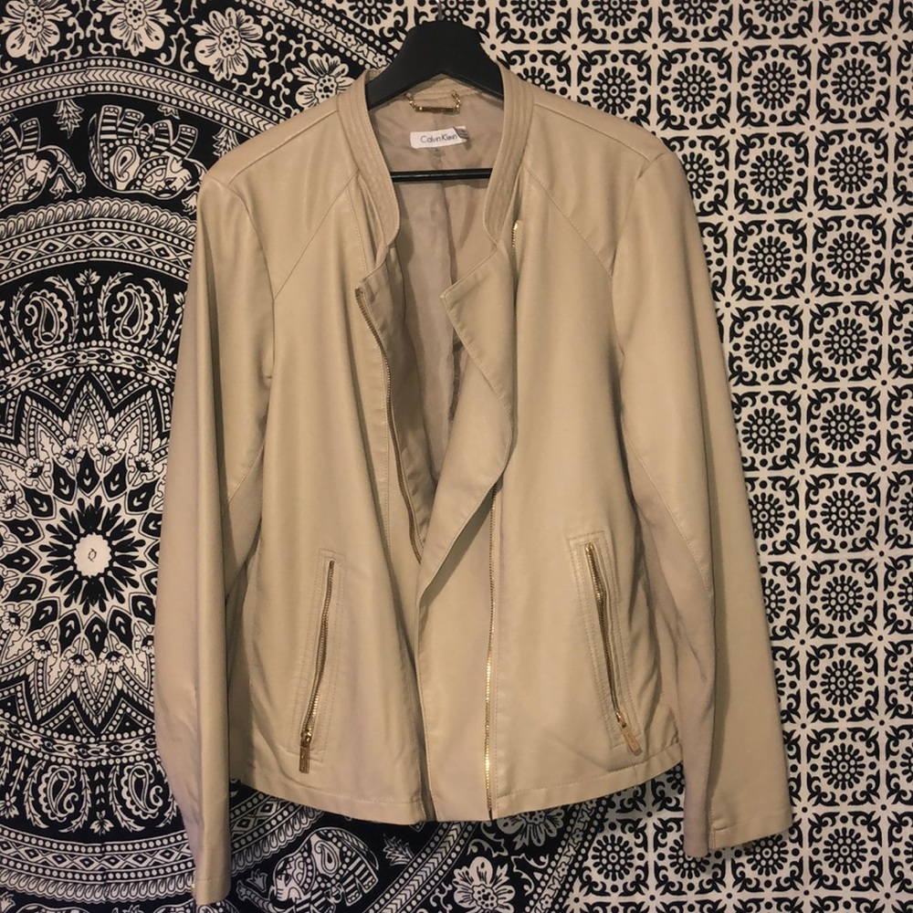 AUTHENTIC Calvin Klein Faux Leather Jacket